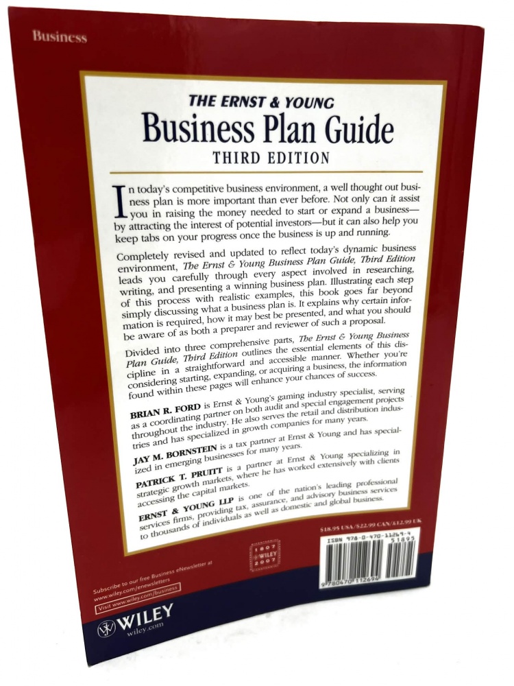The Ernst &amp; Young Business Plan Guide Brian R.Ford, Business, Grāmatas angļu valodā - Grāmatu māja