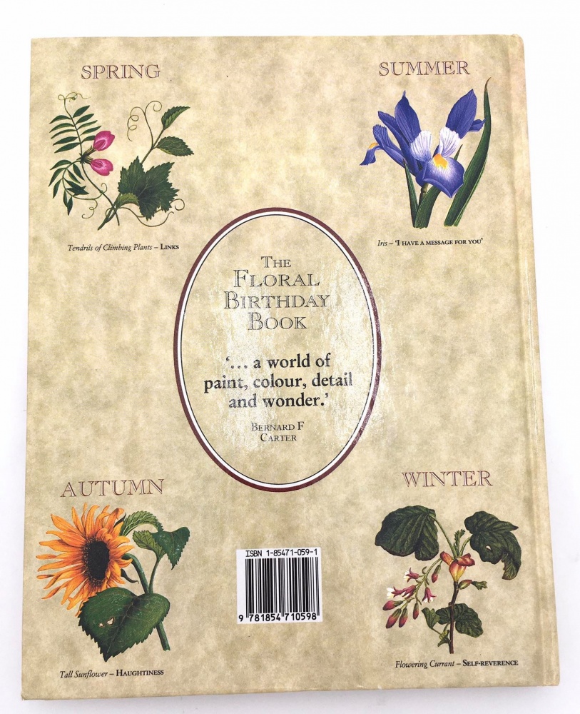 The floral birthday book. Bernard F Carter, Crafts, Hobbies & Home